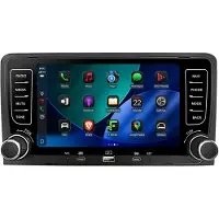 AWESAFE Autoradio Android 64 Go avec port Type-C pour Audi A3 8P (2003-2013), compatible CarPlay et Android Auto, navigation et Bluetooth, écran 7 pouces