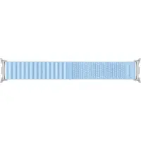 Samsung Bracelet en tissu original pour Galaxy Watch 9 (40/44mm) / Watch 8 (40/44mm) / Classic (46mm) - Taille M/L - Bleu