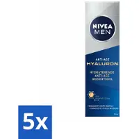 Nivea MEN - Anti-Age - Gel hydratant pour le visage avec hyaluron - 50 ml - Pack avantage - 5 pièces