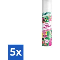 Batiste - Pink Pineapple - Shampooing sec - Parfum frais et sucré - Rafraîchit et donne du volume - 200 ml - Pack avantage - 5 pièces