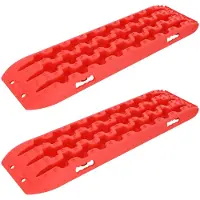 vidaXL Plaque de traction, 2 pièces, rouge, 106 x 30,5 x 7 cm, en nylon renforcé