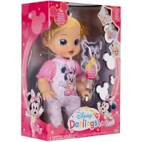 JAKKS Pacific Disney Darlings, Minnie Mouse, poupée pour enfant, neutre en termes de genre, à partir de 2 ans, convient aux garçons et aux filles, avec effets sonores, 330 mm