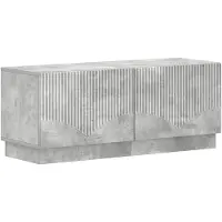 vidaXL , meuble TV LED, 5 pièces, gris béton, matériau de bois