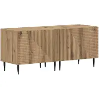 vidaXL Meuble TV en bois imitation chêne artisanal