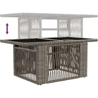 vidaXL Ensemble de canapés de jardin , 13 pièces, gris et gris foncé, en résine tressée