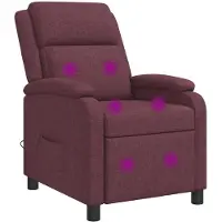 vidaXL Fauteuil de massage relax, tissu violet,