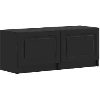 vidaXL Meuble TV LED, 5 pièces, noir, en panneaux de particules