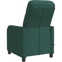 vidaXL Fauteuil de relaxation massant, couleur vert foncé, revêtement en tissu