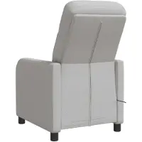 vidaXL Fauteuil de massage relaxant , couleur gris nuage, revêtement en tissu
