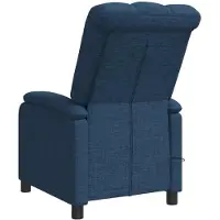 vidaXL Fauteuil de relaxation massant, bleu, revêtement en tissu, marque