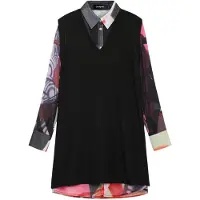 Desigual Robe-chemise ' M. C. Lacroix' mélange de couleurs / noir