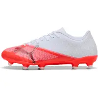Puma Femmes, Chaussures de football, ULTRA 7 PLAY FG/AG Wn's (41), Rouge, Blanc, Noir