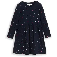Tom Tailor Robe bleu clair / rosé / rouge sang / noir