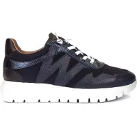 Wonders pour femme. A-24110_941_10602 Chaussures en cuir Odisei 110 Marine (38), Plat, Lacets, Casuel