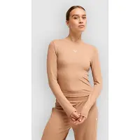 Roxy Rise&vibe Rib Crossed Long Sleeve Top Orange XL Femme