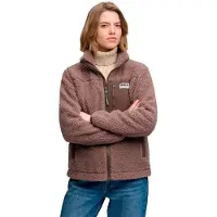Superdry Heritage Through Fleece Full Zip Sweatshirt Marron 2XS Femme