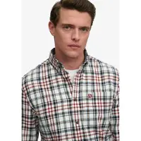 Superdry Cotton Lumberjack Long Sleeve Shirt Blanc 3XL Homme