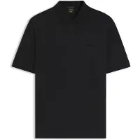 BOSS pour homme. 50569583 Polo Icons70 noir (S), Casuel, Manche courte, Lyocell