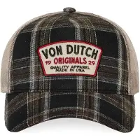 Von Dutch Casquette 'Gorra negra cuadros car 10 trucker cap 6' noir