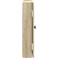 vidaXL Armoire pour jeu de fléchettes, modèle EDE, en chêne Sonoma, dimensions : 52,5 x 10,5 x 53,5 cm