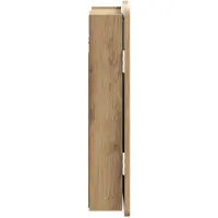 vidaXL Armoire pour jeu de fléchettes, modèle ZWOLLE, en bois imitation chêne, dimensions : 52,5 x 10,5 x 57,5 cm