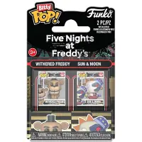 Funko POP! Five Nights at Freddy's – Figurines en vinyle Bitty POP! Lot de 2 : Freddy délabré et Sun & Moon, 2 cm