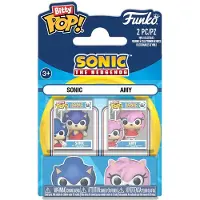 Funko POP! Sonic le Hérisson, figurines en vinyle Bitty POP! Lot de 2 : Sonic et Amy Rose, 2 cm