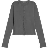 Weekday Cardigan 'Dolores' gris foncé