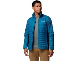 Columbia Powder Pass Hybrid Jacket Bleu S Homme