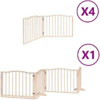 vidaXL Porte pour chien 12 pièces avec porte Pliable 960 cm Bois de peuplier