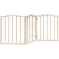 vidaXL Porte pour chiens 3 pièces pliable 150 cm bois de peuplier
