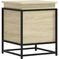 vidaXL Boîte de rangement avec couvercle Sonoma 40x40x51,5 cm Bois composite