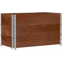 vidaXL Rehausses de palettes 3 pcs. Marron 100x50 cm pin massif