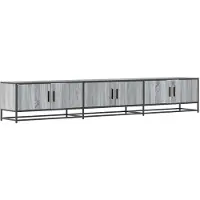 vidaXL Meuble TV sonoma gris 240x35x41 cm bois d'ingénierie