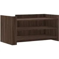 vidaXL Table basse marron imitation chêne 100x50x50 cm Bois composite