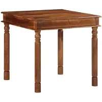 vidaXL Table de salle à manger 80x80x77 cm en bois massif d'acacia