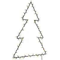 vidaXL Illumination de Noël Silhouette de sapin de Noël 115 LEDs