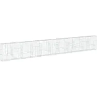 vidaXL Gabion avec couvercle 1100x50x150 cm Fer galvanisé