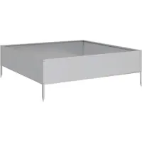 vidaXL Lit surélevé 100x100x33,5 cm Acier galvanisé