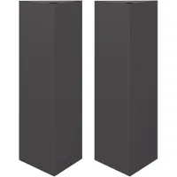 vidaXL Jardinières 2 pcs noir triangulaire 30x26x75 cm acier