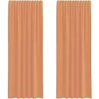 vidaXL Voile Rideaux avec passants 2 pcs. Rouge terracotta 140x260 cm