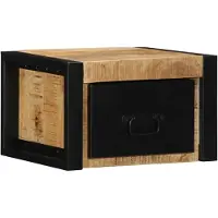 vidaXL Tables de chevet 2 pcs 40x35x25 cm bois de manguier massif brut