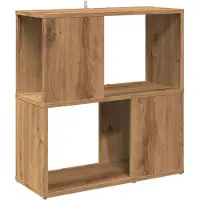 vidaXL Bibliothèque chêne artisanal 60x24x63 cm bois d'ingénierie