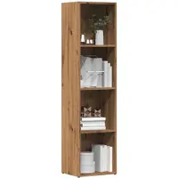 vidaXL Bibliothèque chêne artisanal 36x30x143 cm bois d'ingénierie