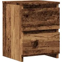 vidaXL Table de chevet vieux bois 30x30x40 cm bois d'ingénierie