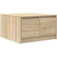 vidaXL Table basse avec tiroirs Chêne Sonoma 70,5x70x40 cm