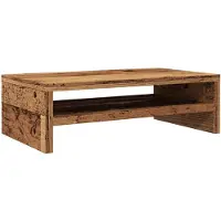 vidaXL Support d'écran imitation vieux bois 42x24x13 cm Bois composite