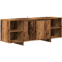 vidaXL Armoire TV imitation vieux bois 130x35x50 cm Bois composite