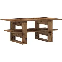 vidaXL Table basse imitation vieux bois 102x55x42 cm Bois composite