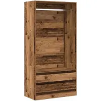 vidaXL Armoire aspect bois ancien 100x50x200 cm Bois composite